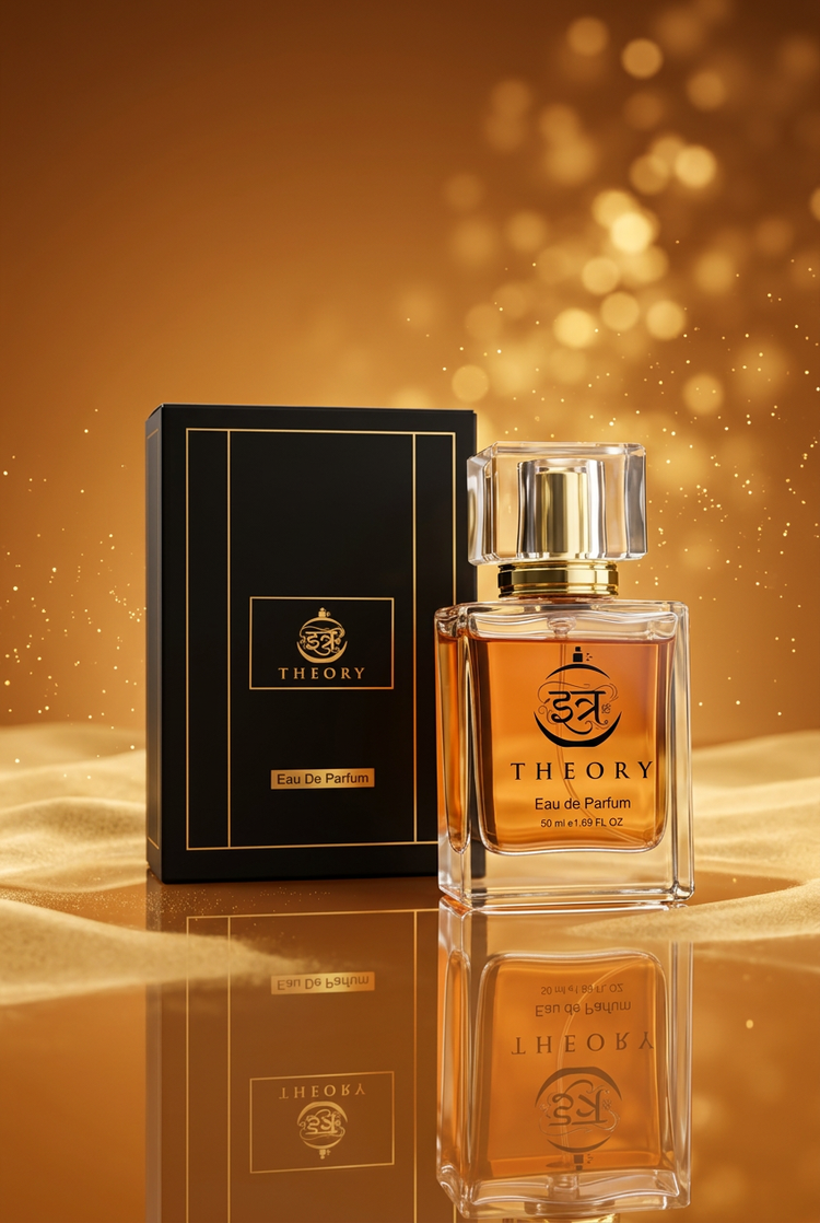 Junoon box and bottle, glossy amber retouch